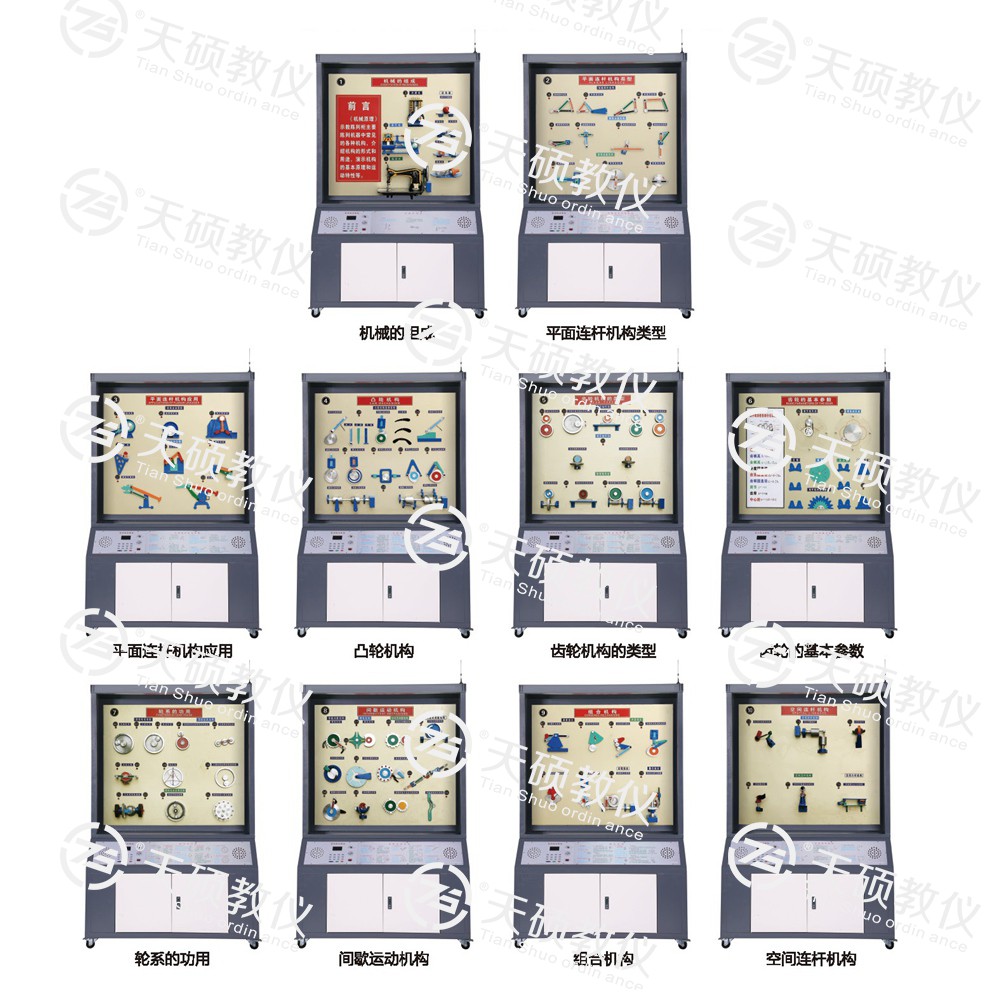 TSSMT-1型 機械原理陳列柜（10個分柜，帶智能語音講解）